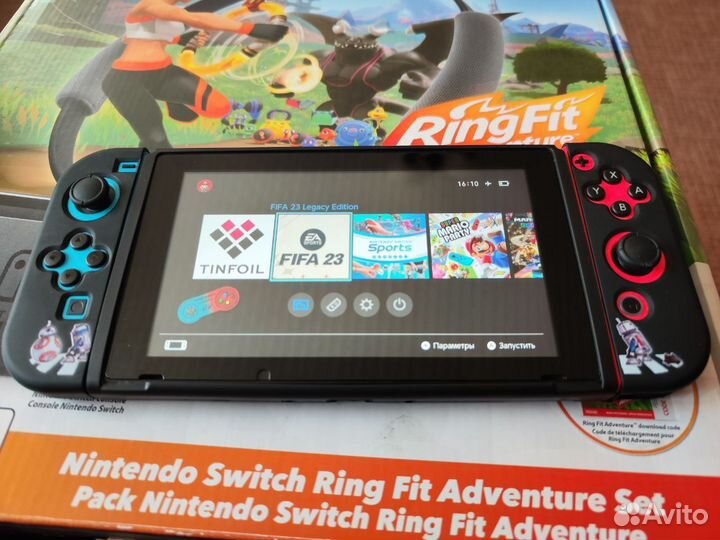 Nintendo switch v2 прошитая с кольцом Ring Fit