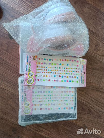 Беспроводные наушники с ушками светящиеся