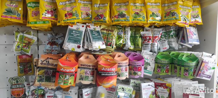 Удобрения для цветов и овощей, семена и защита