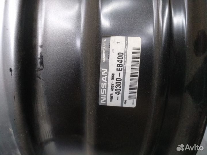 Диск стальной Nissan Navara 40300EB400