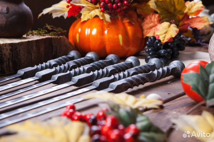 Шампура кованные серебро 3 мм сталь. Цена за 1 шт