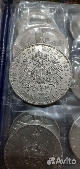 5 марок серебро