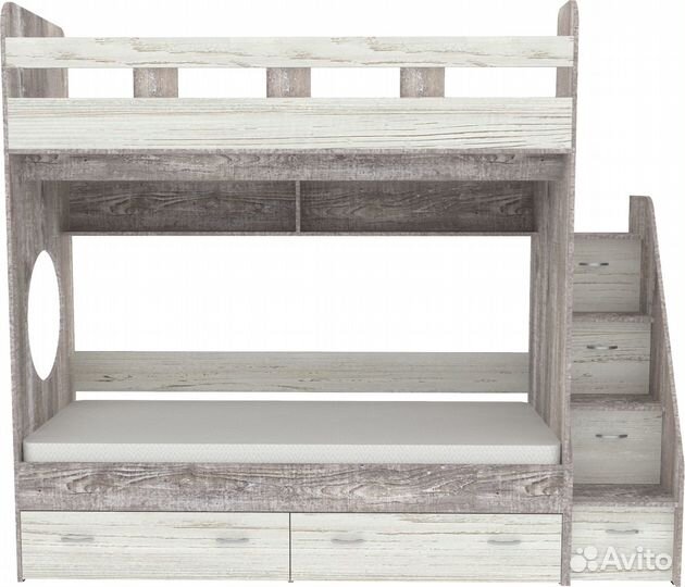 Двухъярусная кровать Юниор 1 - 80х190 Все цвета