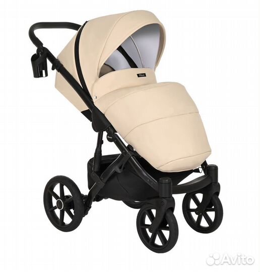 Коляска 2 в 1 Pituso Moon Lether, Vanilla (Ваниль)
