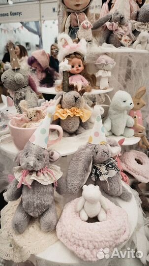 Зайка тедди ручной работы