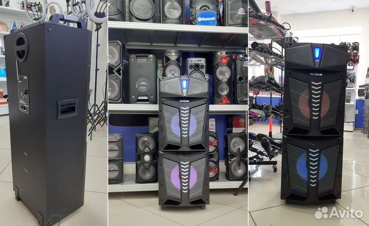 Монстр колонка 1200w Клубная Эквалайзер 125см 23кг