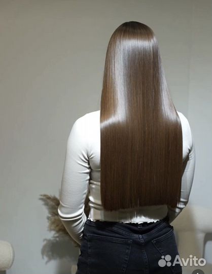 Кератиновое выпрямление волос