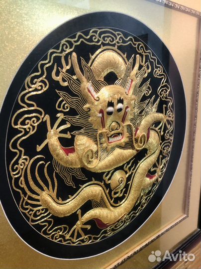 Картина-вышивка шелковыми нитями Китай