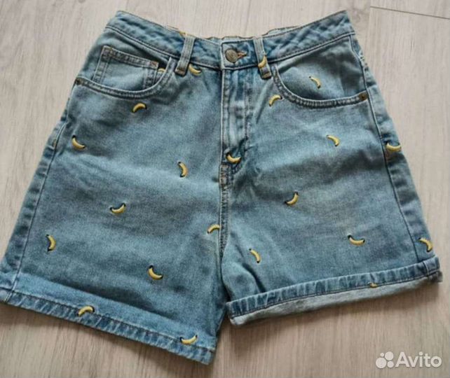 Шорты джинсовые с вышивкой Ostin