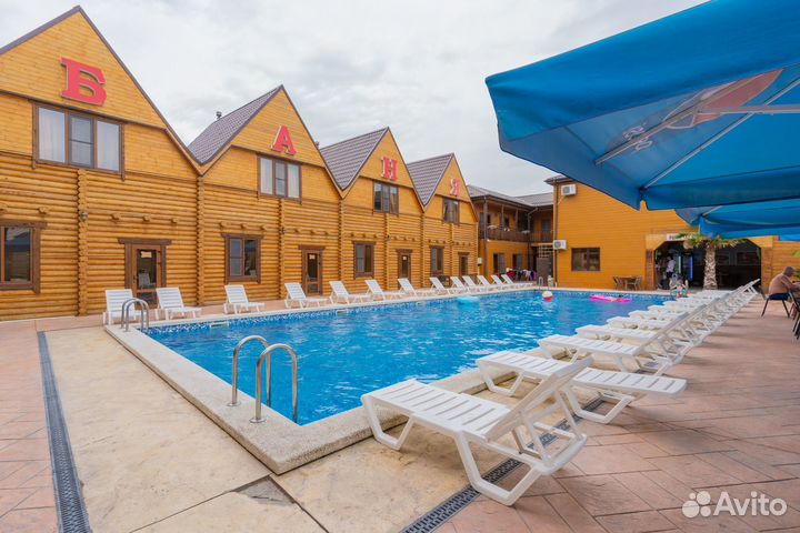 Русская баня на дровах с бассейном