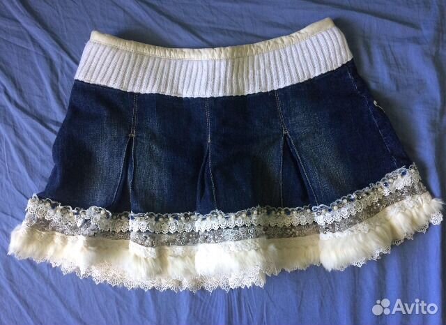 Юбка джинсовая новая Франция