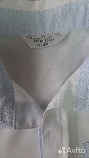 Рубашка белая для мальчика 128 - 134 р