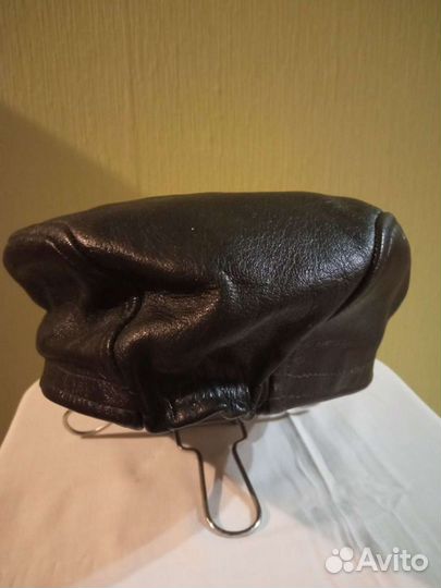 Мужская,женская кожаная кепка