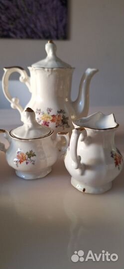 Кофейный сервиз костяной фарфор
