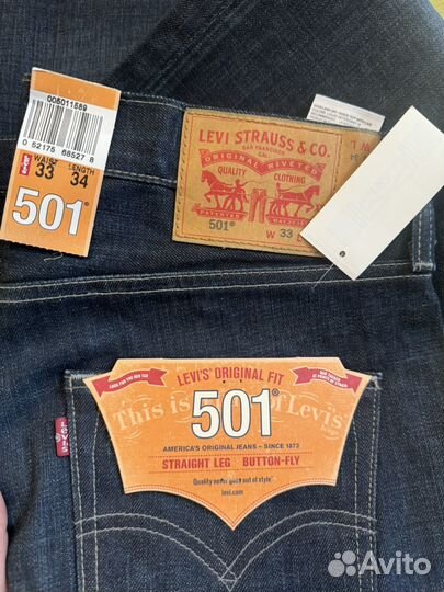 Мужские джинсы levis 501