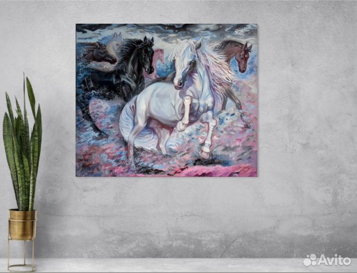 Картина с лошадьми 