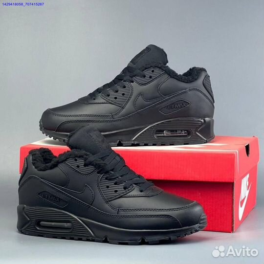 Кроссовки Nike Air Max 90 (с мехом) (Арт.67638)
