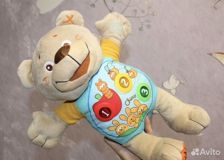 Говорящий мишка chicco teddy русский-английский