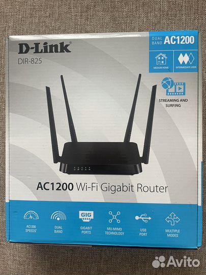Wifi роутер D-Link Dir-825 AC 1200