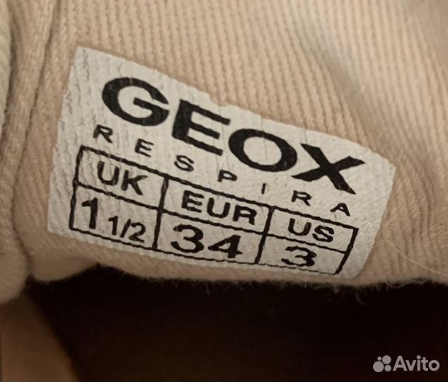 Слипоны кеды Geox 34 р