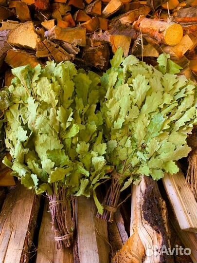 Дубовые и березовые веники для бани