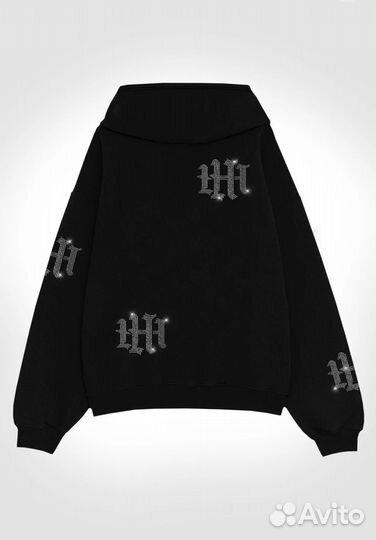 HH swarovski ZIP hoodie