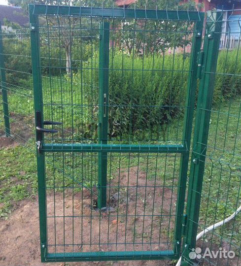 Забор сетка 3D графит