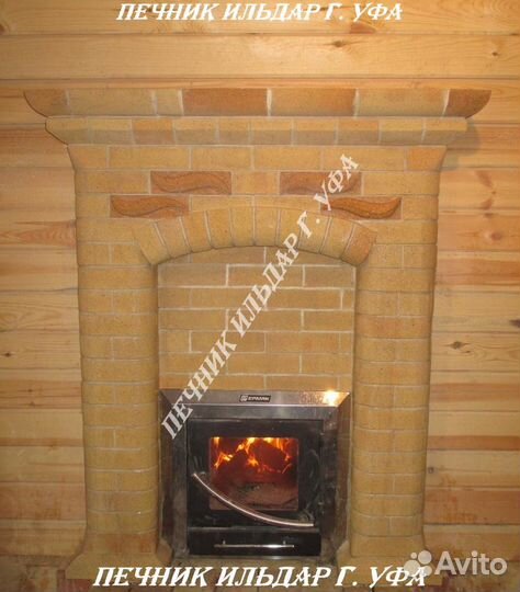 Каминный портал на любую банную печь