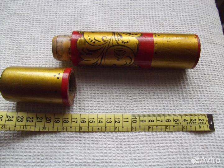 Пенал школьника деревянный с росписью начала 70-х