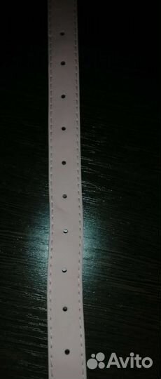 Ремень женский кожаный розовый и бежевый