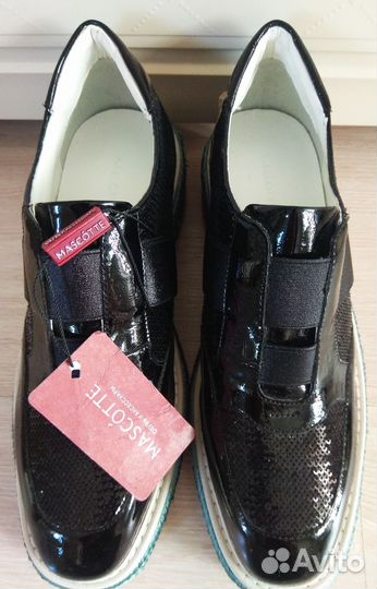 Туфли кожаные лак. mascotte