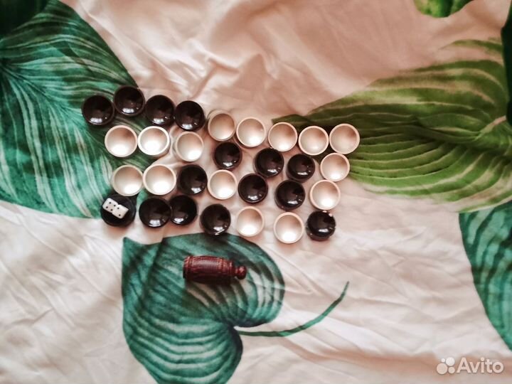 Нарды ручной работы со стеклом