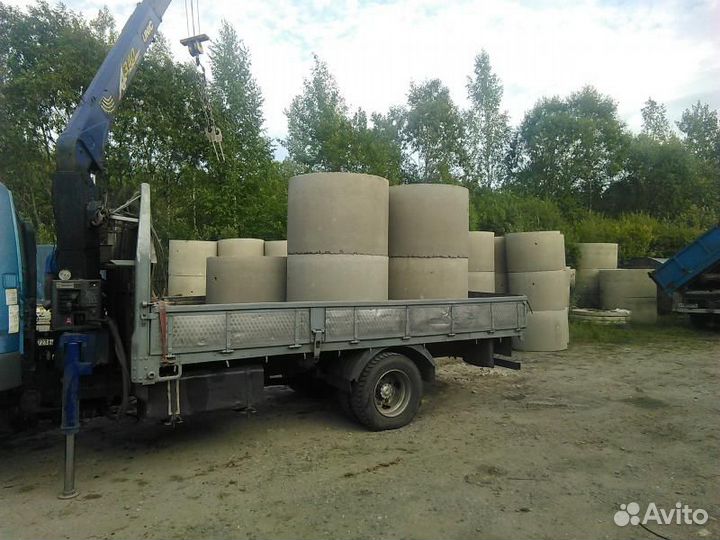 Бетонные кольца стеновые/перфорированные-доставка