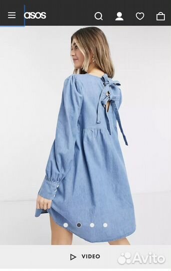 Джинсовое платье ASOS