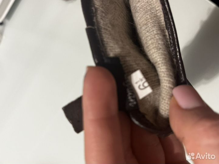 Перчатки женские кожаные демисезонные