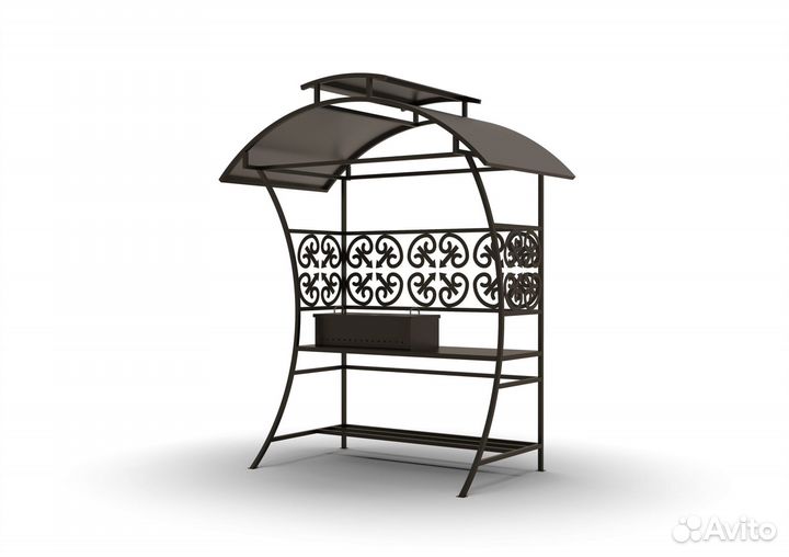 Беседка с мангалом дизайнерская