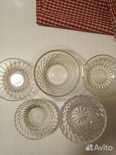 Вазочки стеклянные СССР