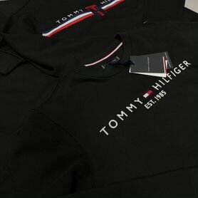 Свитшот Tommy Hilfiger черный мужской люкс