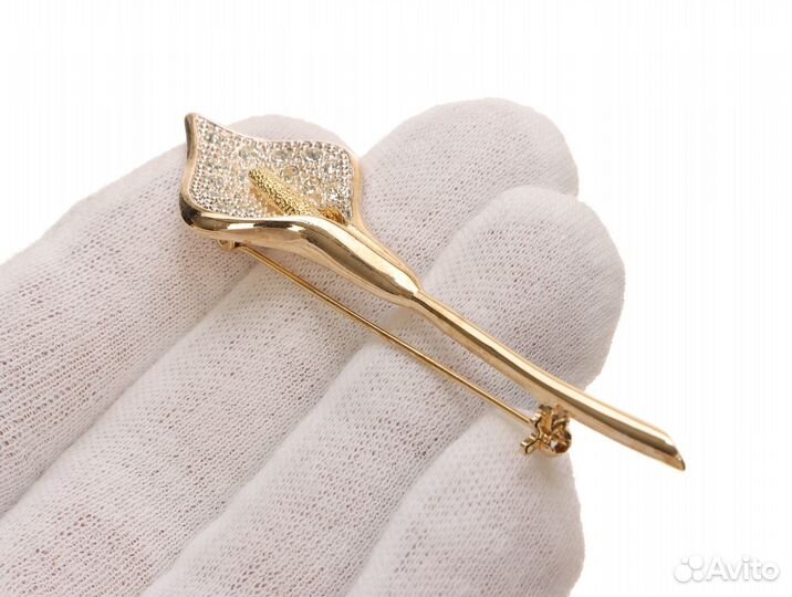 Брошь с Цветком США Винтаж