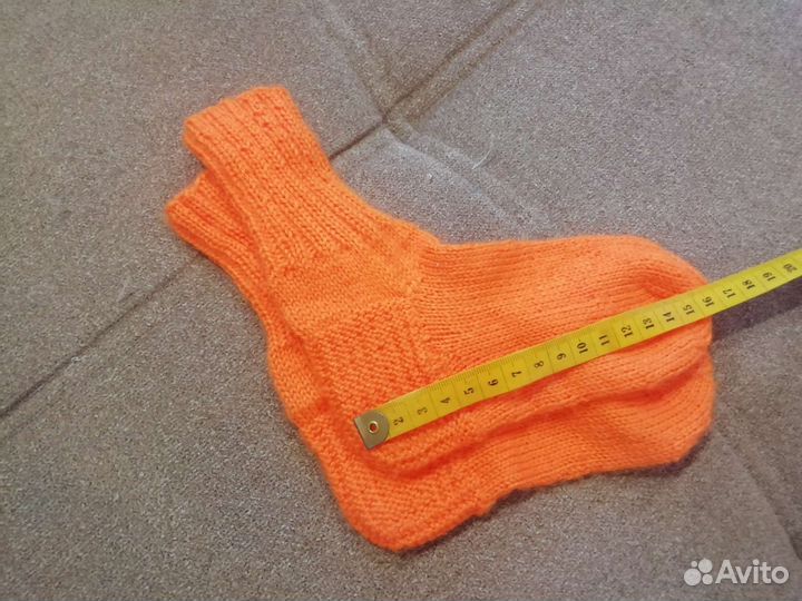 Носки ручной вязки шерстяные