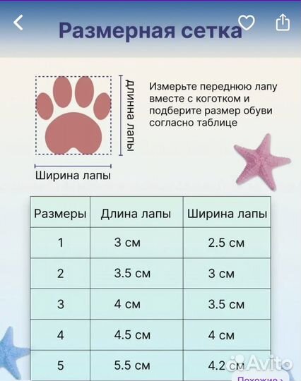 Обувь для собак