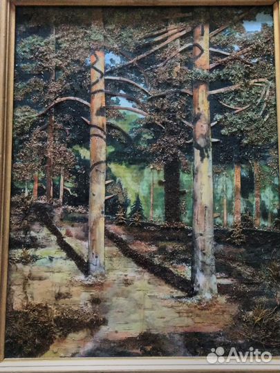 Картина Шишкина в технике флористическая живопись