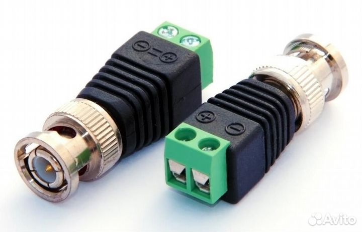 Разъёмы BNC штекер для видеонаблюдения 100шт