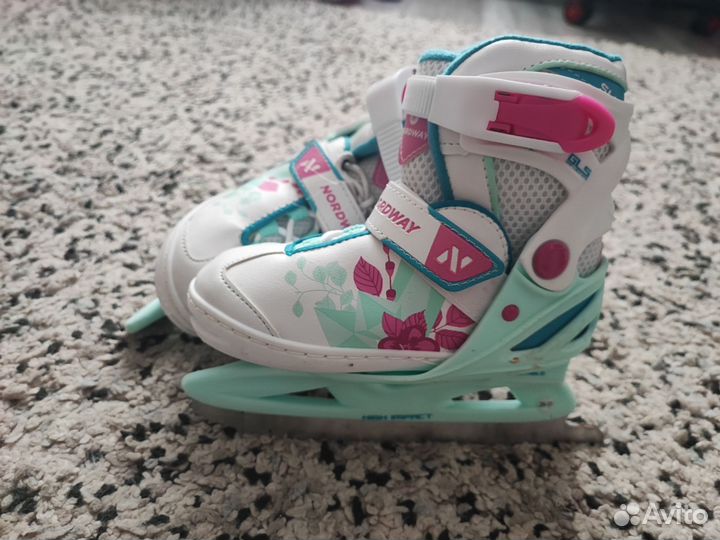 Коньки детские раздвижные размер 26-31