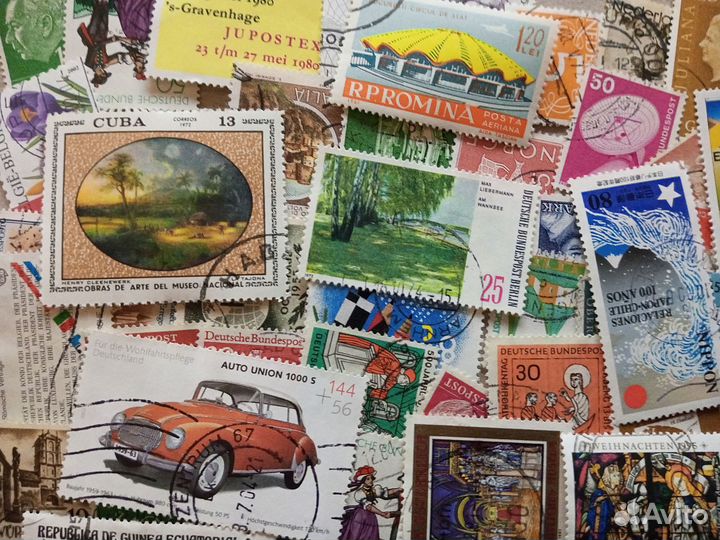 Набор почтовых марок 100 шт. без повторов. №15