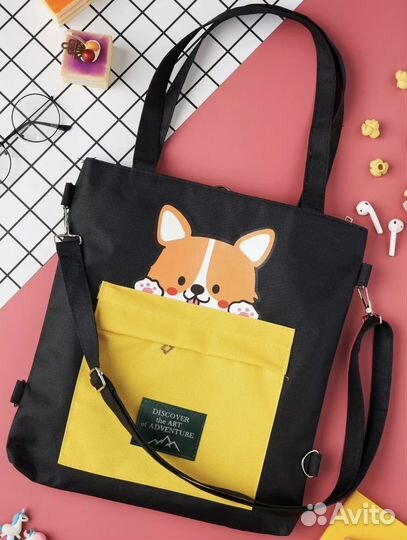 Сумка зимняя женская shoper шопер новая