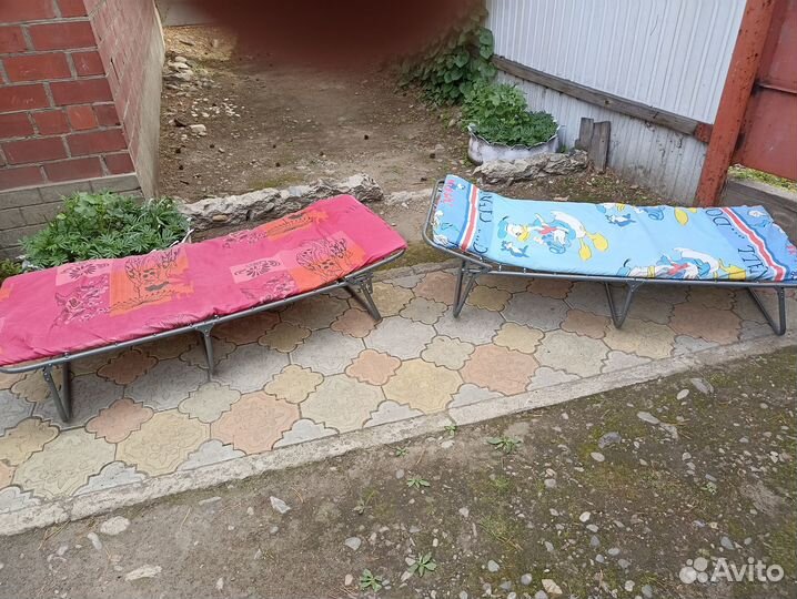 Раскладушка с матрасом бу детская