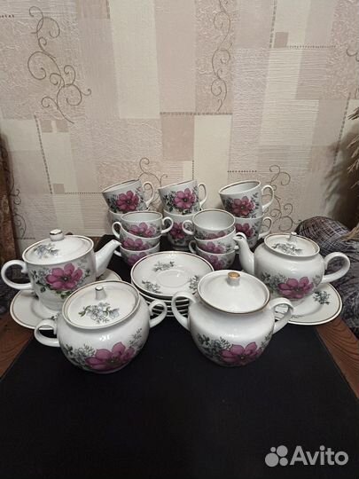 Фарфоровый чайный сервиз СССР