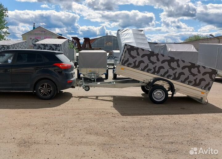 Прицеп оцинкованный 2.7х1.4 с тентом 820 мм