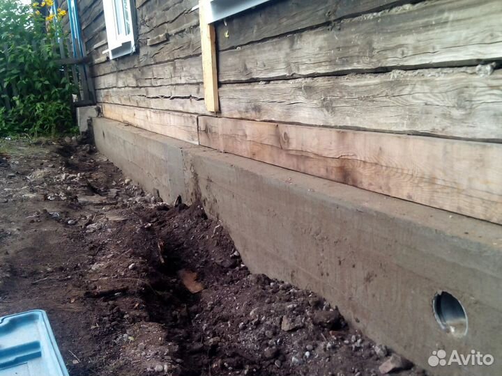 Фундамент венцы отмостка